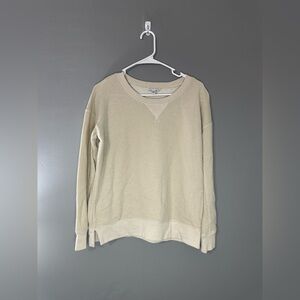 American Eagle Cream sparkly Women’s crew neck